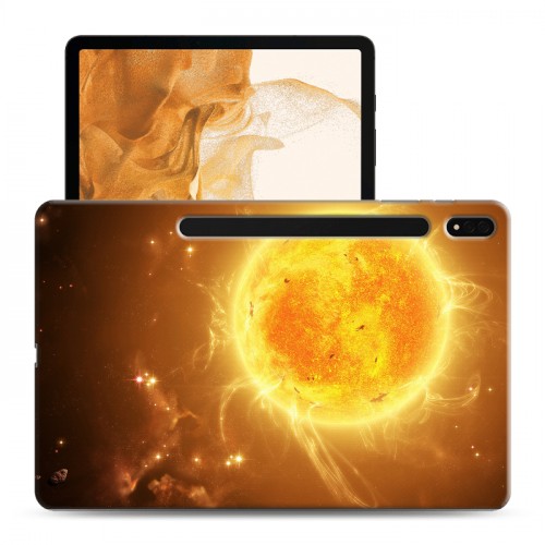 Дизайнерский силиконовый чехол для Samsung Galaxy Tab S8 Plus Солнце