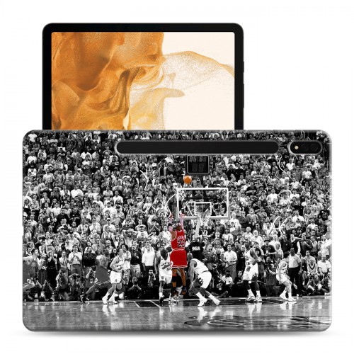 Дизайнерский силиконовый чехол для Samsung Galaxy Tab S8 Plus Майкл Джордан