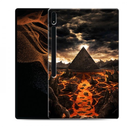 Дизайнерский силиконовый чехол для Samsung Galaxy Tab S8 Ultra Вулканы