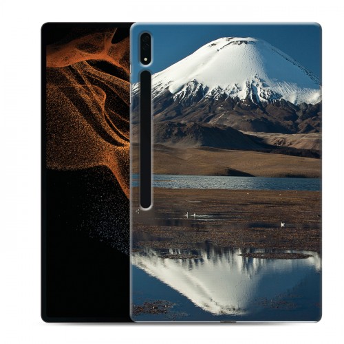 Дизайнерский силиконовый чехол для Samsung Galaxy Tab S8 Ultra Вулканы