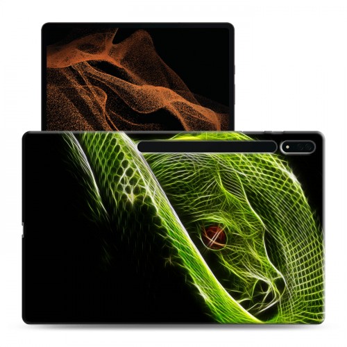 Дизайнерский силиконовый чехол для Samsung Galaxy Tab S8 Ultra Змеи