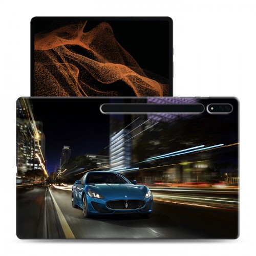 Дизайнерский силиконовый чехол для Samsung Galaxy Tab S8 Ultra Maserati