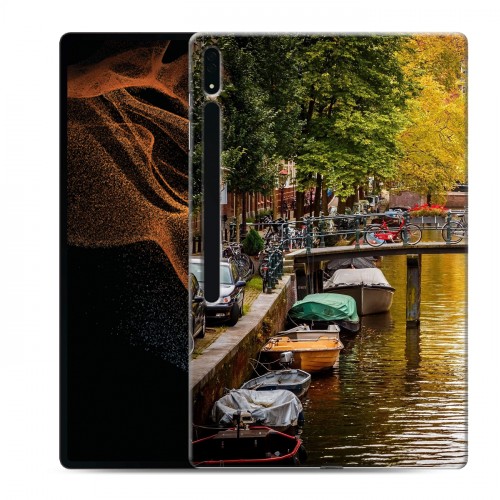 Дизайнерский силиконовый чехол для Samsung Galaxy Tab S8 Ultra амстердам