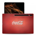 Дизайнерский силиконовый чехол для Samsung Galaxy Tab S8 Ultra Coca-cola