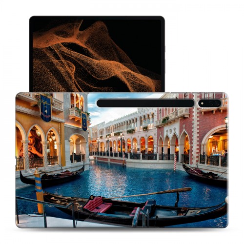 Дизайнерский силиконовый чехол для Samsung Galaxy Tab S8 Ultra Венеция