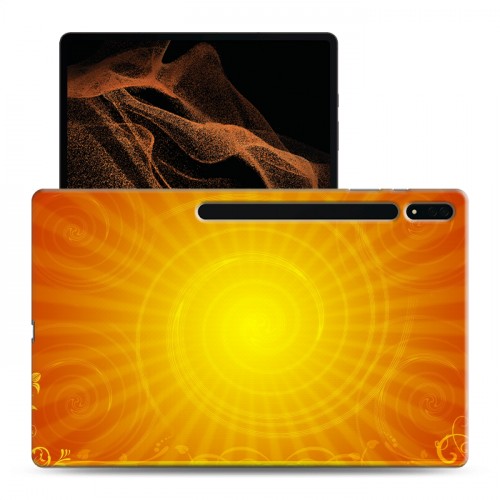 Дизайнерский силиконовый чехол для Samsung Galaxy Tab S8 Ultra Солнце