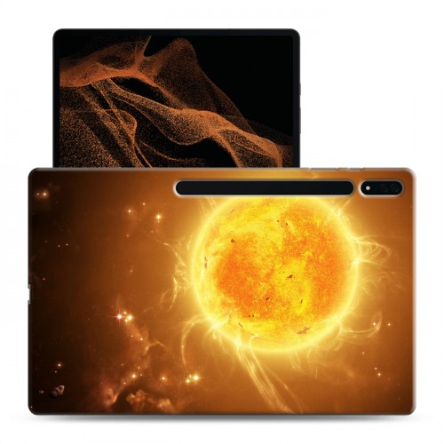 Дизайнерский силиконовый чехол для Samsung Galaxy Tab S8 Ultra Солнце