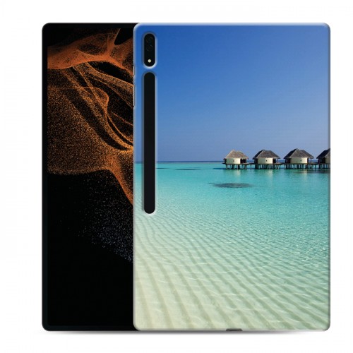 Дизайнерский силиконовый чехол для Samsung Galaxy Tab S8 Ultra Пляж