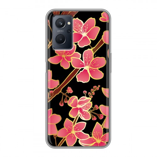 Дизайнерский силиконовый чехол для Realme 9i Люксовые цветы