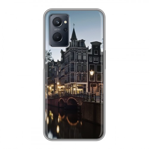 Дизайнерский пластиковый чехол для Realme 9i амстердам