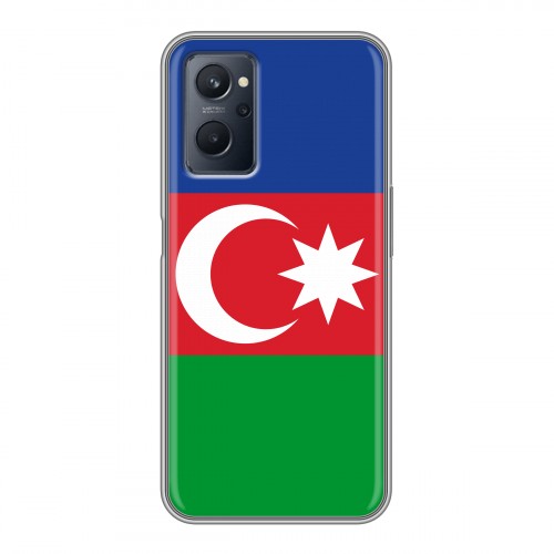 Дизайнерский силиконовый чехол для Realme 9i Флаг Азербайджана