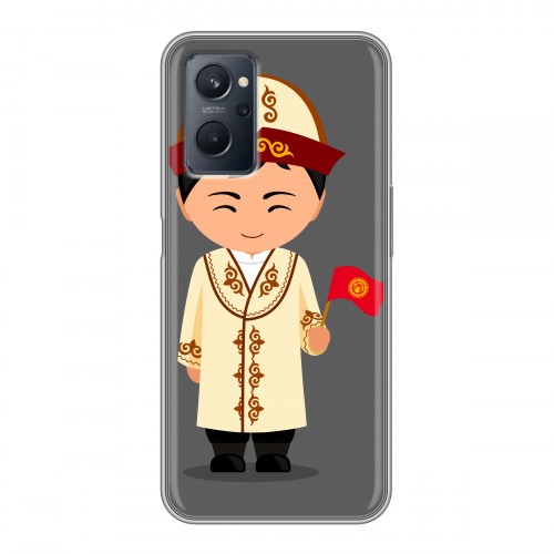 Дизайнерский силиконовый чехол для Realme 9i флаг Киргизии