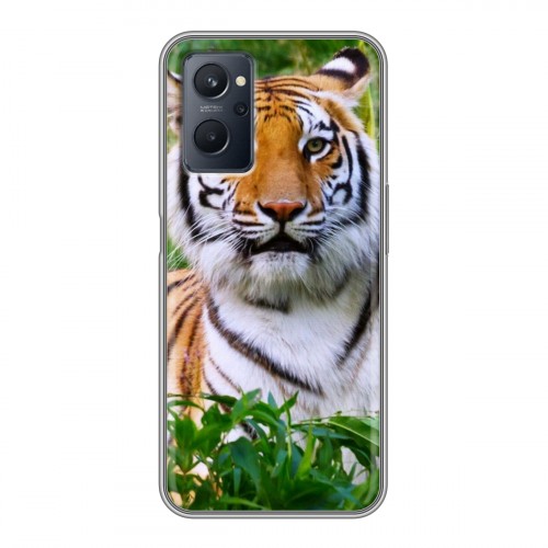 Дизайнерский силиконовый чехол для Realme 9i Тигры