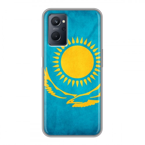 Дизайнерский силиконовый чехол для Realme 9i Флаг Казахстана