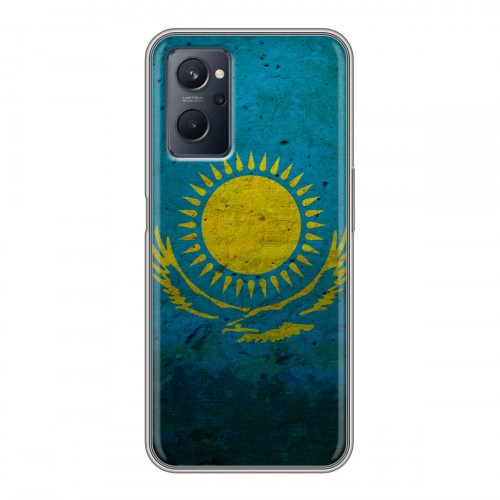 Дизайнерский силиконовый чехол для Realme 9i Флаг Казахстана