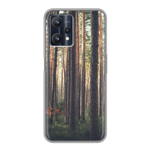 Дизайнерский силиконовый с усиленными углами чехол для Realme 9 Pro лес
