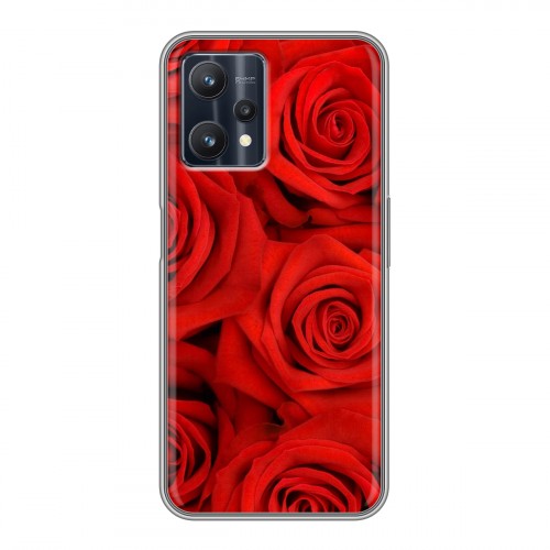 Дизайнерский силиконовый чехол для Realme 9 Pro Розы