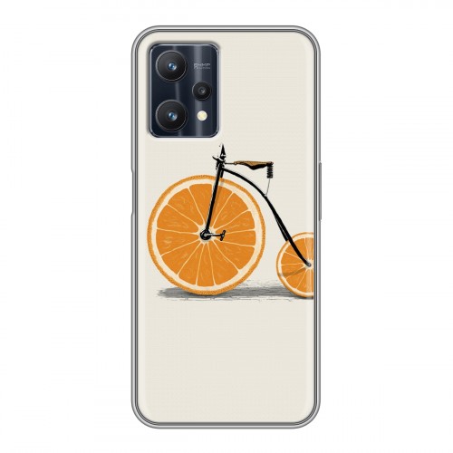 Дизайнерский силиконовый с усиленными углами чехол для Realme 9 Pro Апельсины