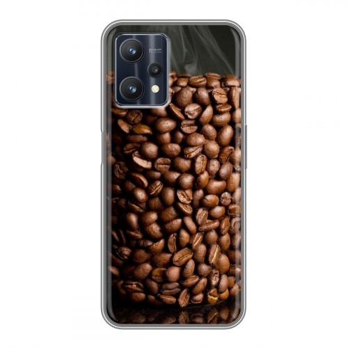 Дизайнерский силиконовый с усиленными углами чехол для Realme 9 Pro Кофе напиток
