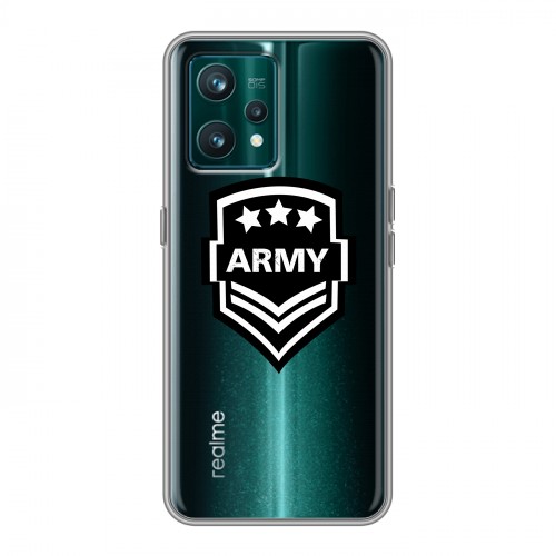 Полупрозрачный дизайнерский пластиковый чехол для Realme 9 Pro Plus Армия