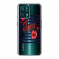 Полупрозрачный дизайнерский пластиковый чехол для Realme 9 Pro Plus Прозрачные париж