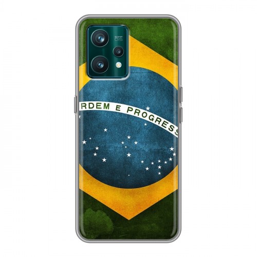 Дизайнерский пластиковый чехол для Realme 9 Pro Plus Флаг Бразилии