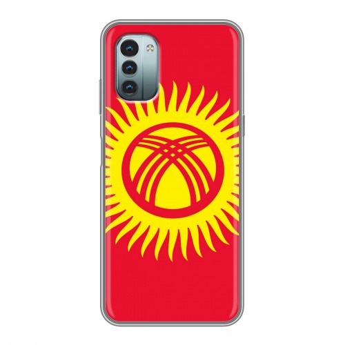 Дизайнерский пластиковый чехол для Nokia G11 флаг Киргизии