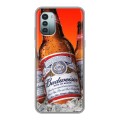 Дизайнерский силиконовый чехол для Nokia G11 Budweiser