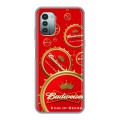 Дизайнерский пластиковый чехол для Nokia G11 Budweiser