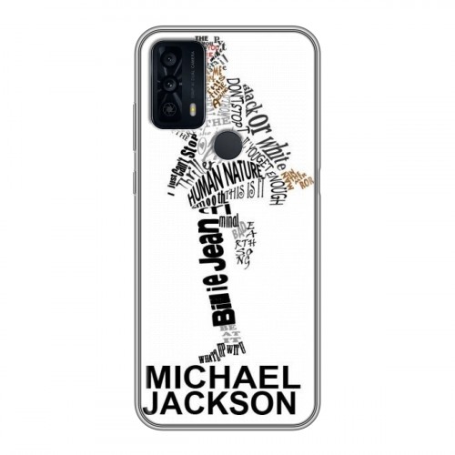 Дизайнерский силиконовый чехол для TCL 20B Майкл Джексон