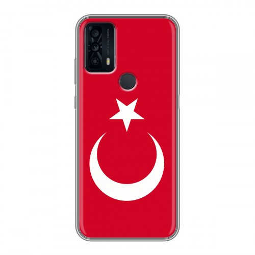 Дизайнерский силиконовый чехол для TCL 20B Флаг Турции
