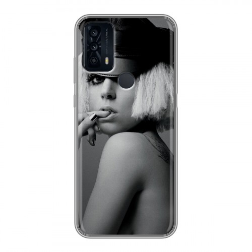 Дизайнерский силиконовый чехол для TCL 20B Леди Гага