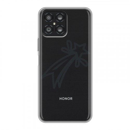 Полупрозрачный дизайнерский силиконовый чехол для Huawei Honor X8 Стикеры к Дню Победы
