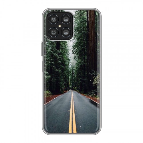Дизайнерский силиконовый чехол для Huawei Honor X8 лес