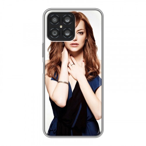 Дизайнерский силиконовый чехол для Huawei Honor X8 Эмма Стоун