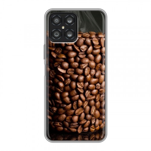 Дизайнерский силиконовый чехол для Huawei Honor X8 кофе текстуры