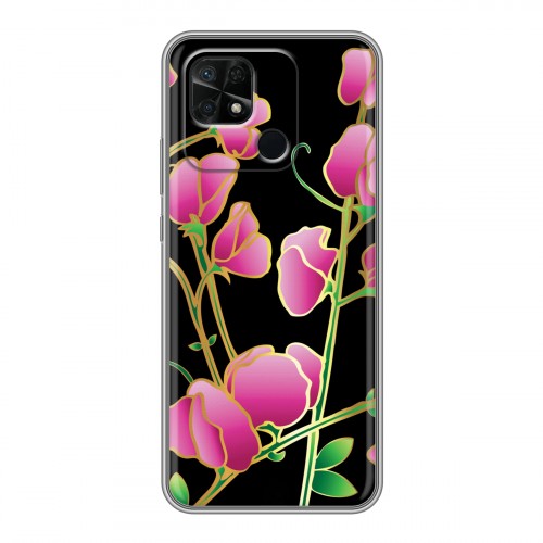 Дизайнерский пластиковый чехол для Xiaomi Redmi 10C Люксовые цветы
