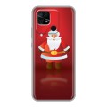 Дизайнерский силиконовый чехол для Xiaomi Redmi 10C Дед мороз и Санта