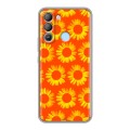 Дизайнерский силиконовый чехол для Tecno Pop 5 LTE Монохромные цветы