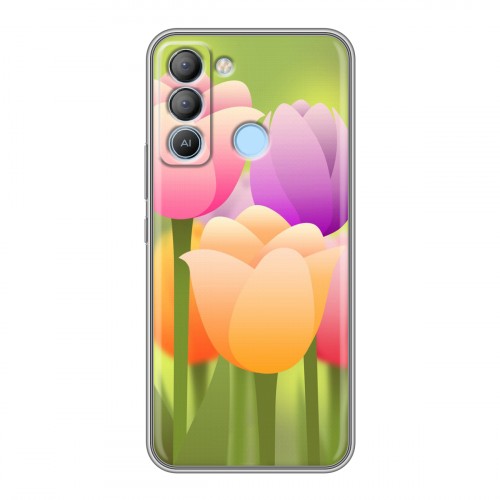 Дизайнерский силиконовый чехол для Tecno Pop 5 LTE Романтик цветы