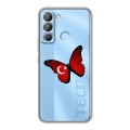 Полупрозрачный дизайнерский пластиковый чехол для Tecno Pop 5 LTE Флаг Турции