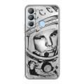 Дизайнерский силиконовый с усиленными углами чехол для Tecno Pop 5 LTE Юрий Гагарин