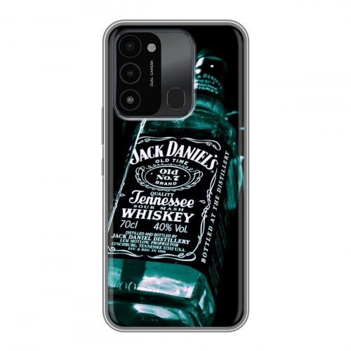 Дизайнерский силиконовый с усиленными углами чехол для Tecno Spark Go 2022 Jack Daniels