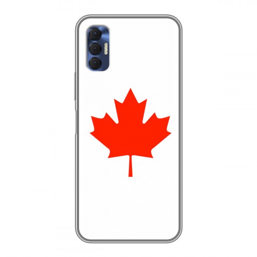 Дизайнерский силиконовый чехол для Tecno Spark 8P Флаг Канады