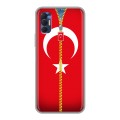 Дизайнерский силиконовый чехол для Tecno Spark 8P Флаг Турции