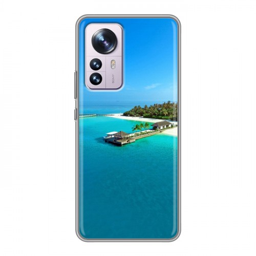 Дизайнерский силиконовый чехол для Xiaomi 12 Pro пляж