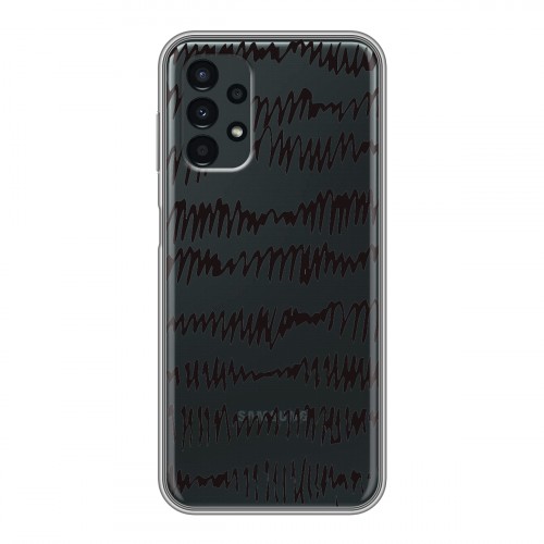 Полупрозрачный дизайнерский пластиковый чехол для Samsung Galaxy A13 4G Абстракции 