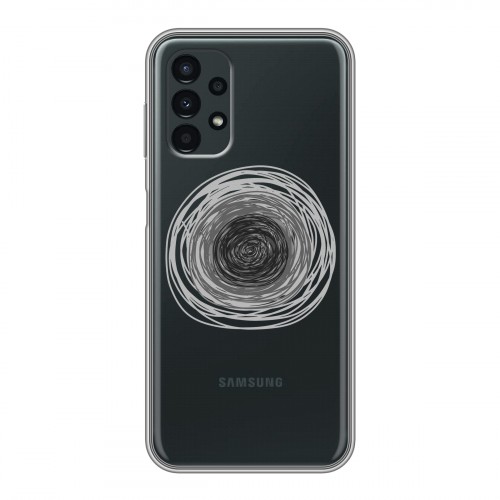 Полупрозрачный дизайнерский силиконовый чехол для Samsung Galaxy A13 4G Абстракции 5