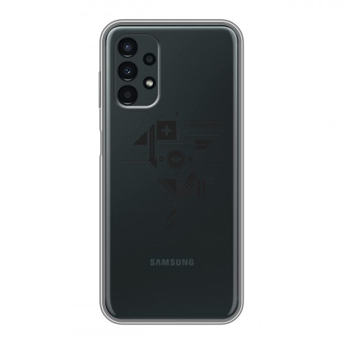 Полупрозрачный дизайнерский пластиковый чехол для Samsung Galaxy A13 4G Абстракции 3