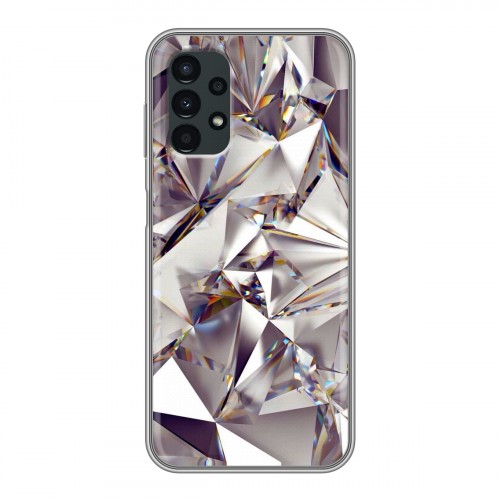 Дизайнерский силиконовый чехол для Samsung Galaxy A13 4G Кристаллы